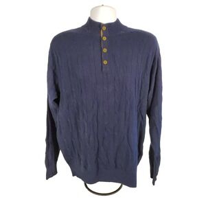 PETER MILLAR Blue‎ Wool/ Cashmere Men's Medium Sweater NWT